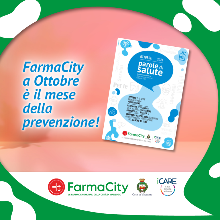 Ottobre è il mese della prevenzione, scoprilo sul nuovo FarmaCity Parole di Salute!!