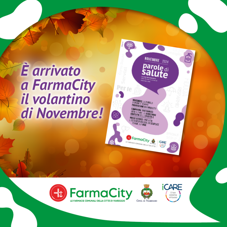 FarmaCity Parole di Salute, è arrivato il magazine di Novembre!!